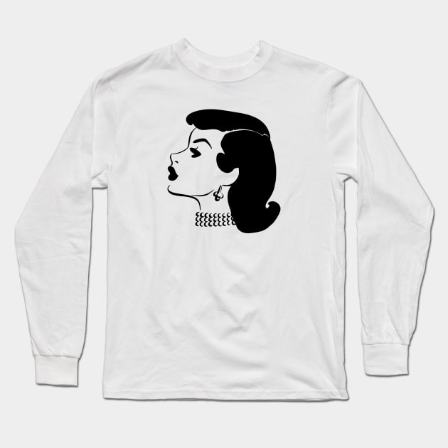 Profile Long Sleeve T-Shirt by linesdesigns